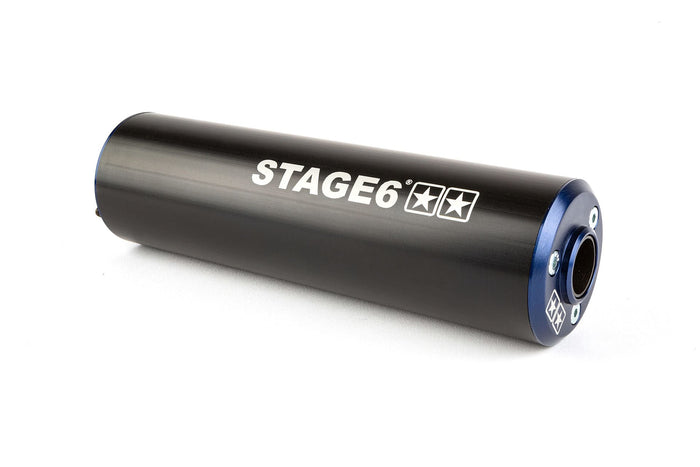 S6-96ET030/BL SILENZIATORE STAGE6 50 - 80CC MONTAGGIO A SINISTRA BLU / NERO, COD: S6-96ET030/BL