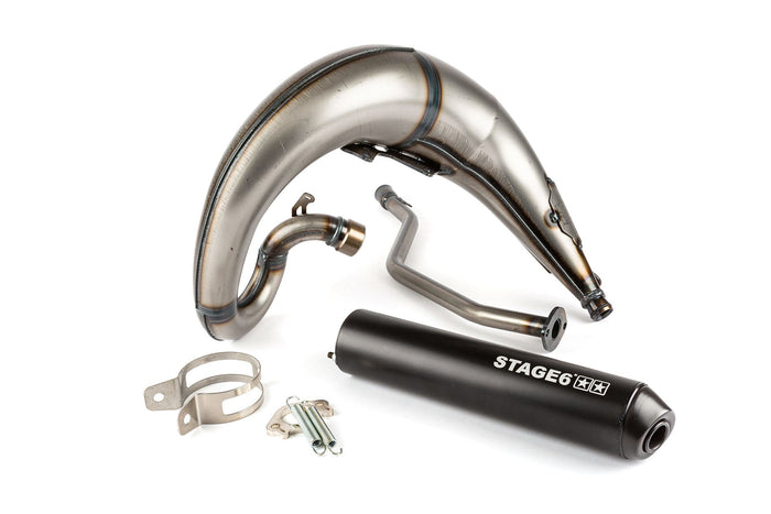 S6-9118810/BM Marmitta Stage6 Streetrace montaggio alto nero Yamaha DT50