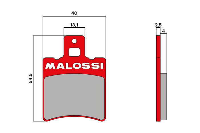 COPPIA PASTIGLIE FRENO MALOSSI