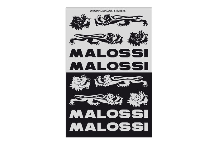 M3314154 Foglio Adesivi Malossi Mini 11,5x16,8cm nero / grigio, COD: M3314154