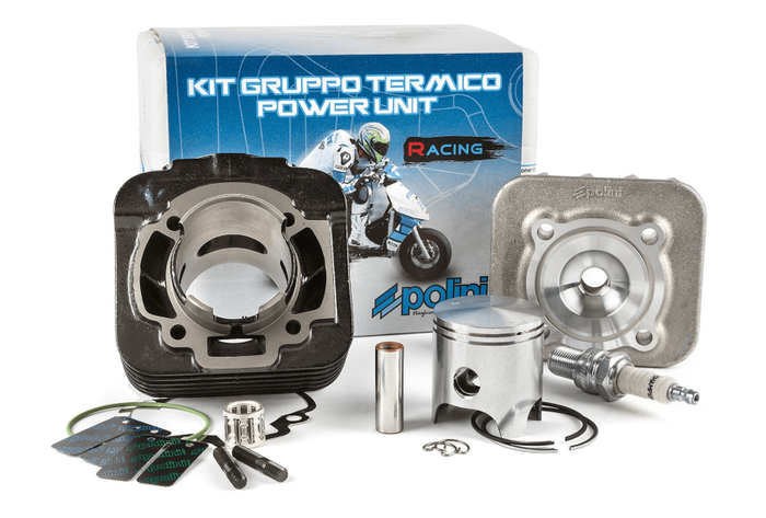 140.0181/R gruppo termico polini corsa 70cc d.47 piaggio ac aria sp.12 ghisa