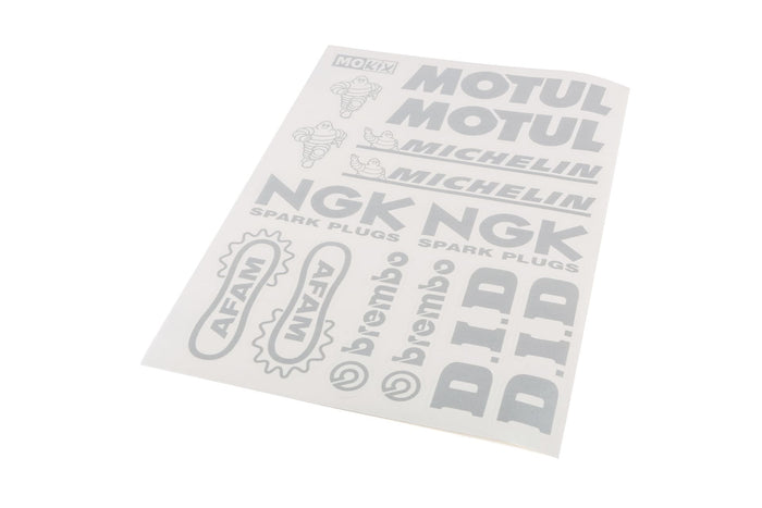 STICK-86576 Foglio Adesivi Kit Sponsor argento, COD: STICK-86576