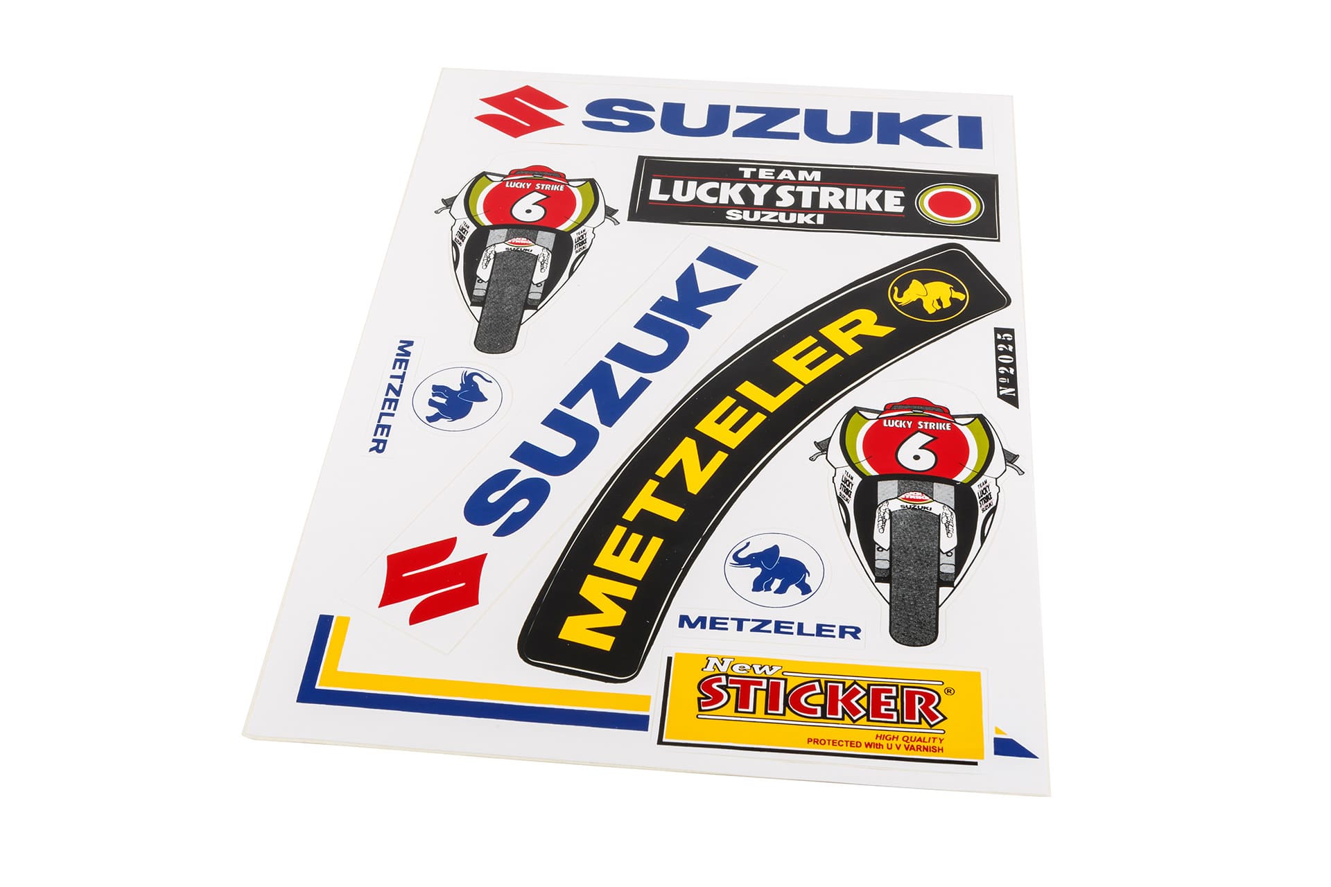 STICK-982025 Foglio Adesivi Sponsor Suzuki / Metzeler 33x22cm