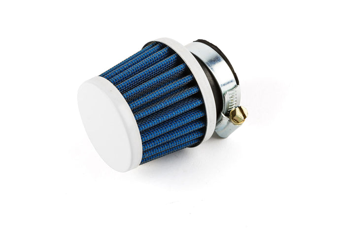 str-346.86/wh filtro aria conico kn d.28-35mm blu / bianco (piccolo) str8, COD: STR-346.86/WH