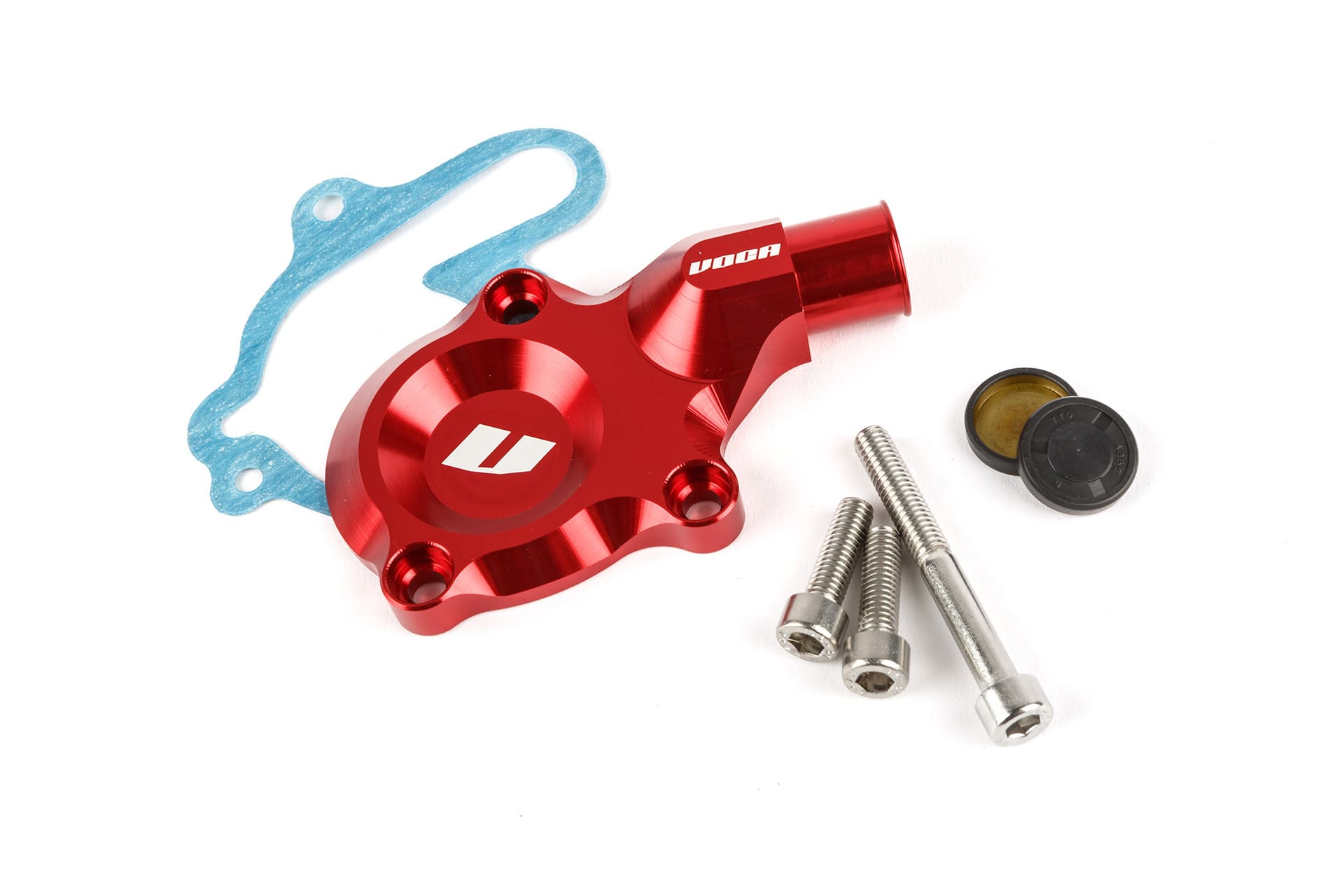 VCR-RD09.AM6/RE Coperchio Pompa Acqua Voca CNC rosso Minarelli AM6