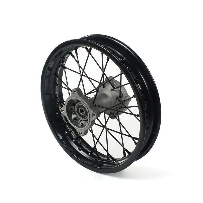 MB2626 Ruota / Cerchio posteriore acciaio d.12mm - 12'' Pit Bike / Dirt Bike nero, COD: MB2626