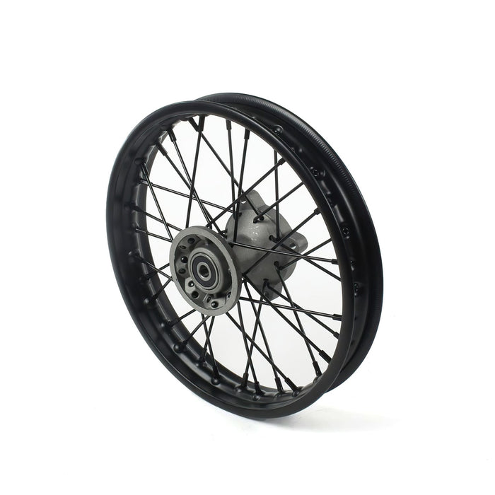 MB2627 Ruota / Cerchio anteriore acciaio d.15mm - 12'' Pit Bike / Dirt Bike nero, COD: MB2627