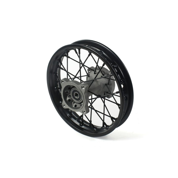 MB3326 Ruota / Cerchio posteriore acciaio asse 12mm - 10'' Pit Bike / Dirt Bike nero