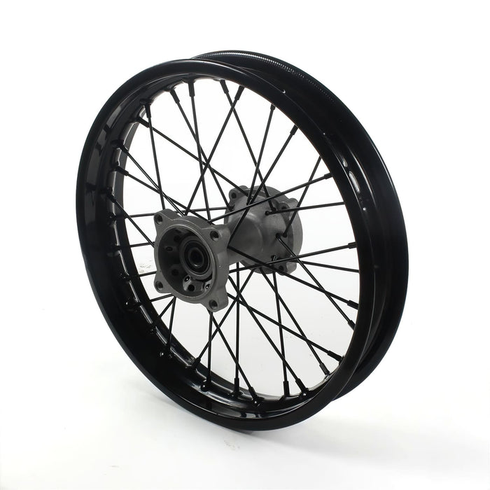 MB3945 Ruota / Cerchio posteriore acciaio asse 15mm - 14'' Pit Bike / Dirt Bike nero