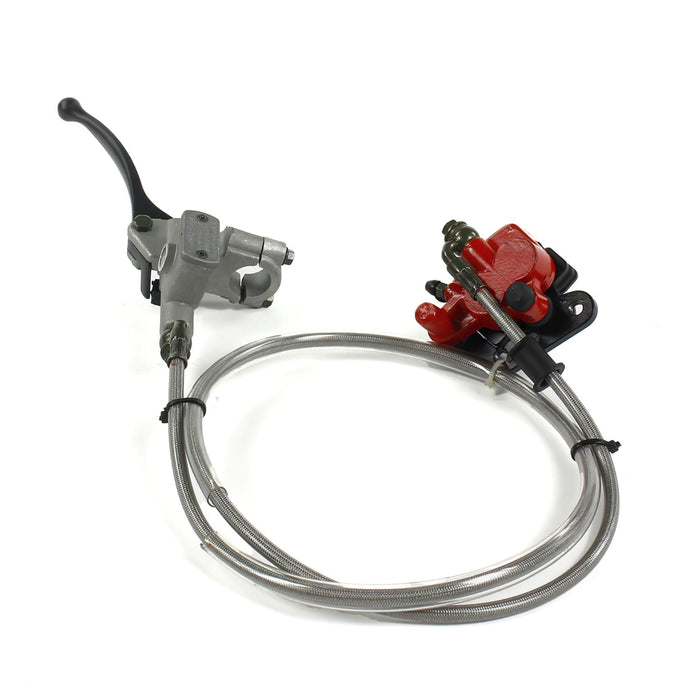 MB4408 Kit Freno anteriore 2 pistone Hix Pit Bike / Dirt Bike rosso, COD: MB4408