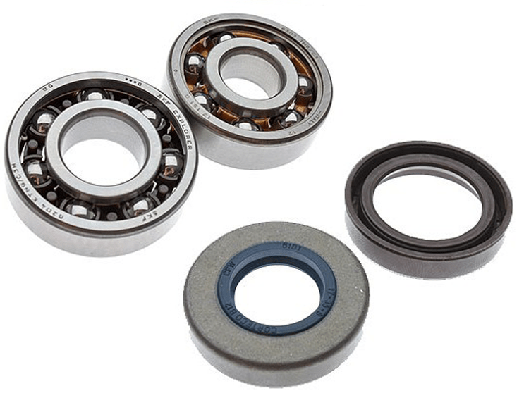 9924750 kit cuscinetti 6303+6204 tn9c3 e paraoli di banco racing per minarelli am6 am345