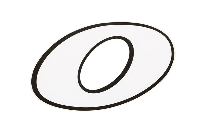 ST48400 Adesivo Numero Starter 0, 13cm, bianco con bordo nero, COD: ST48400