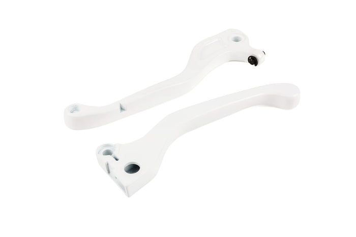 STR-590.11/WH Set Leve Freno x2 white MBK Booster Spirit fino 2004, COD: STR-590.11/WH
