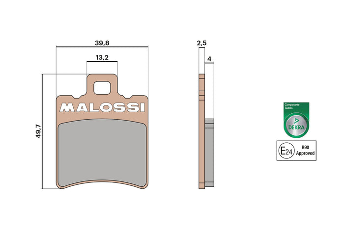 PASTIGLIE FRENO MALOSSI SYNT
