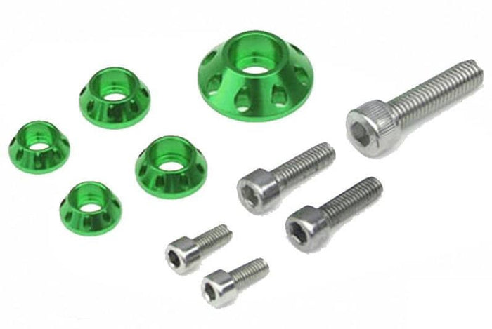 YCF-KRV/GR Kit Vite carene / serbatoio (2xM5 2xM6 1xM8) verde, COD: YCF-KRV/GR