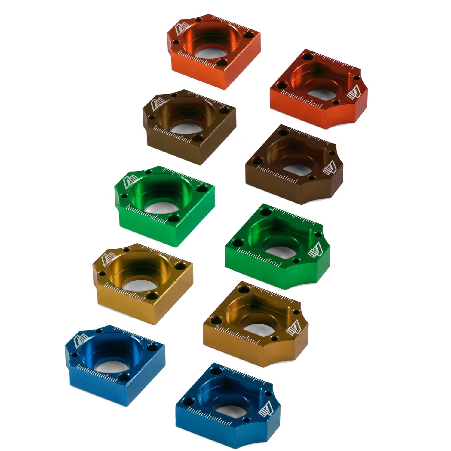 MB4503 Tendicatena alluminio CNC Volt Racing verde - d.15mm Pit Bike / Dirt Bike, COD: MB4503