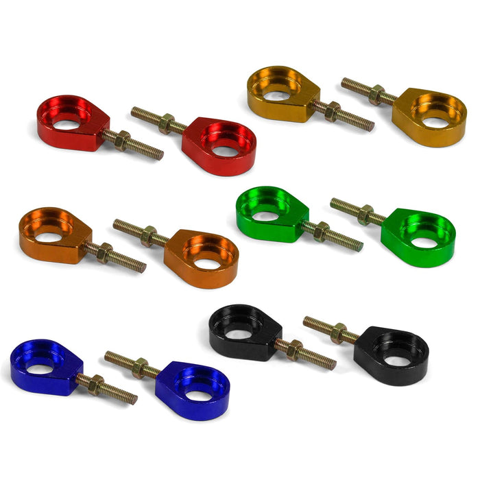 MB7548 Tendicatena alluminio verde - d.12mm Pit Bike / Dirt Bike