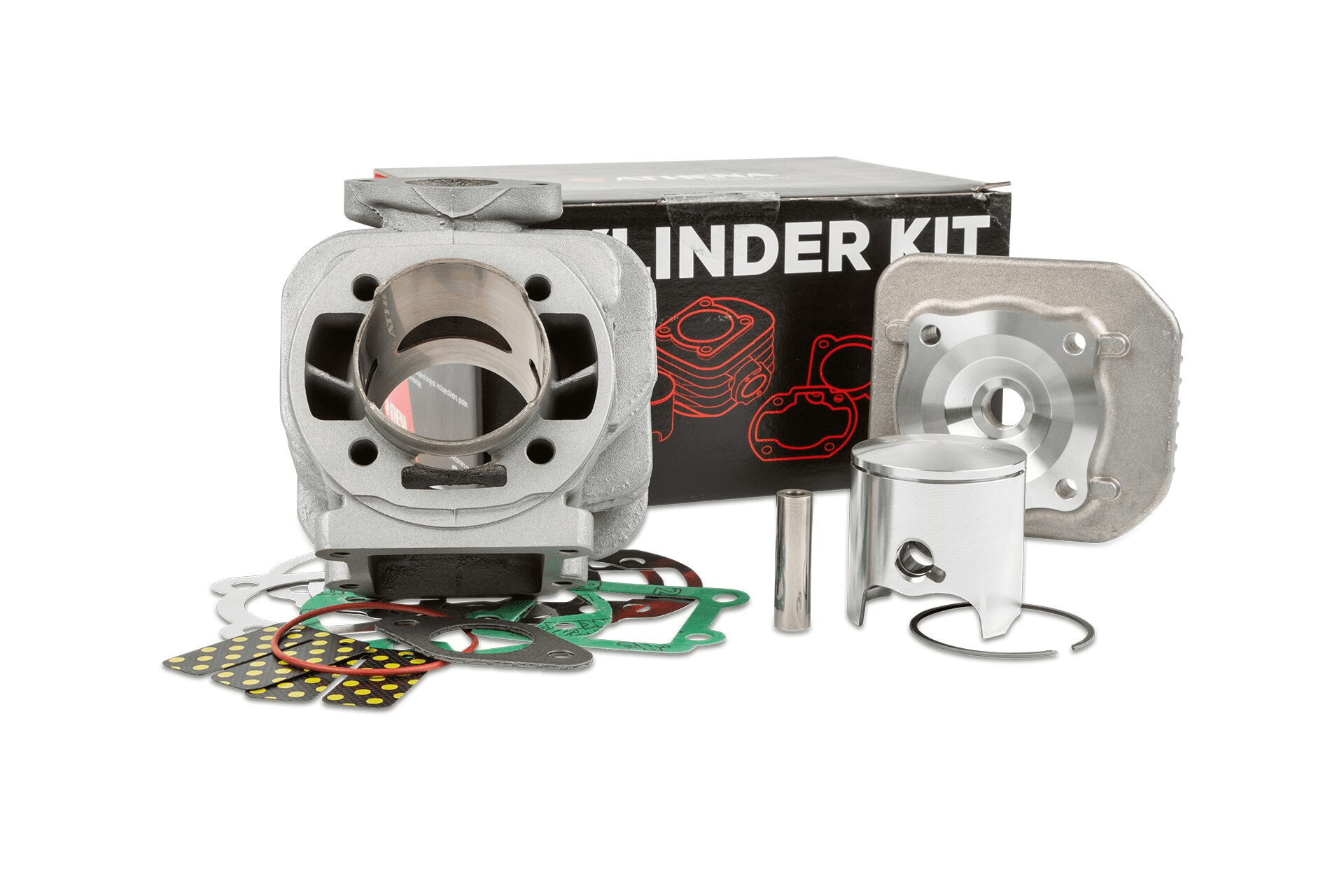 070100 gruppo termico con testa - 70 cc - ã¸ 47,6 (spinotto ã¸ 10) minarelli verticale booster