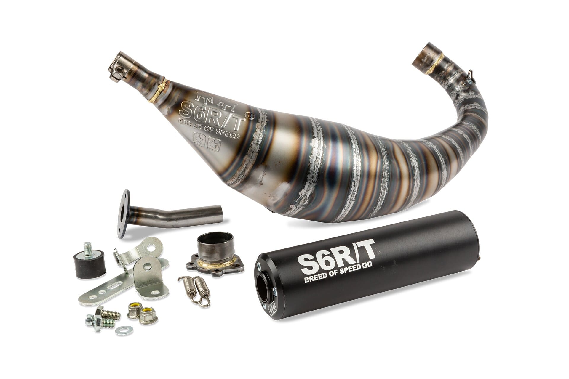 s6-96193951/bk marmitta stage6 r/t 90 - 100cc cnc nero derbi senda (d50b0) stage6 rt, COD: S6-96193951/BK