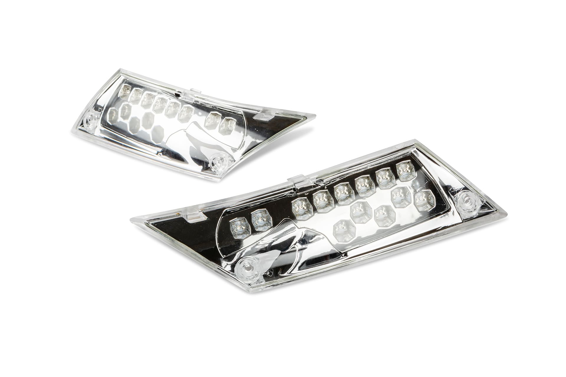 STR-660.41/CR Frecce LED posteriore Piaggio Zip dopo 2000 cromate, COD: STR-660.41/CR