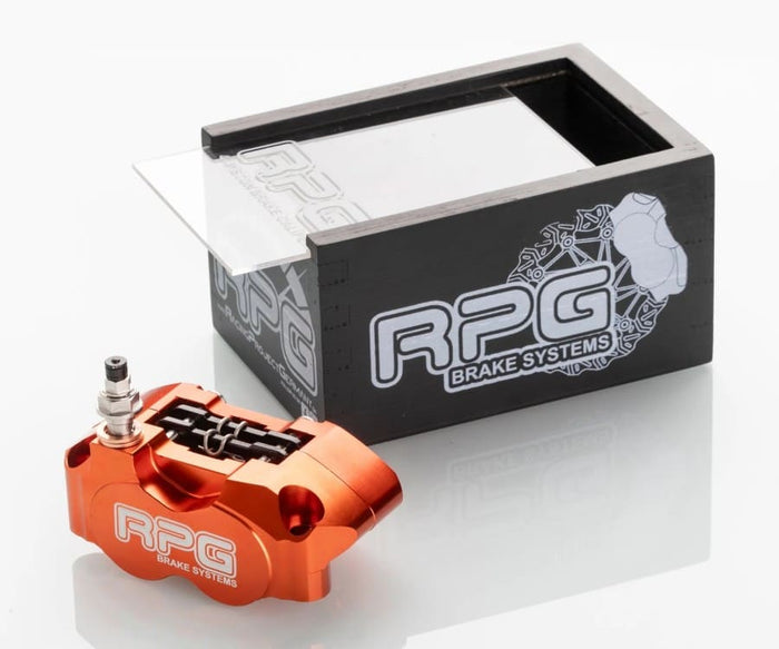 Pinza freno 4 pistoncini RPG pinza freno MK2 Radial 4K Universal Scooter Pitbike - Arancione