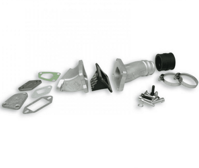 2016319 Malossi intake manifold kit Vespa ET3 Primavera 125 2T reed valve to cylinder VHST 28 -