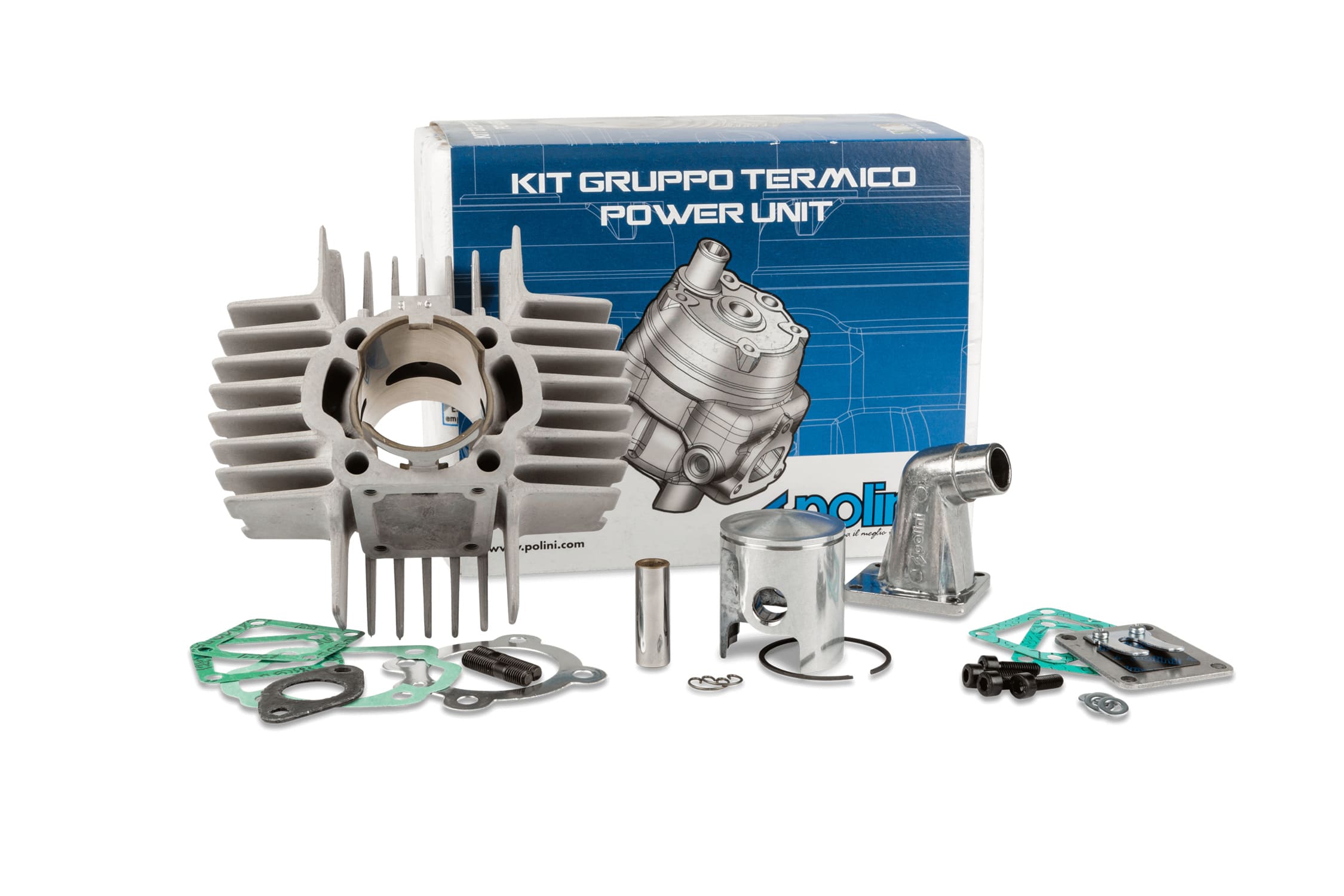 P144.0150 Gruppo Termico + collettore Polini Alu 64cc Puch Maxi