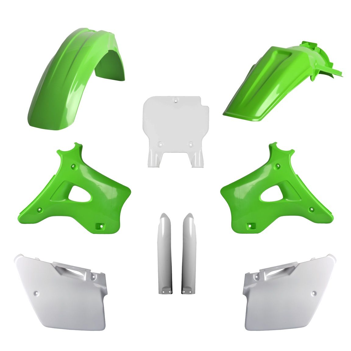P91474 Kit plastiche KAWASAKI Verde/Bianco