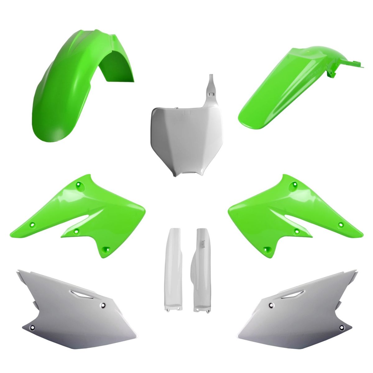 P91481 Kit plastiche KAWASAKI Verde05/Bianco
