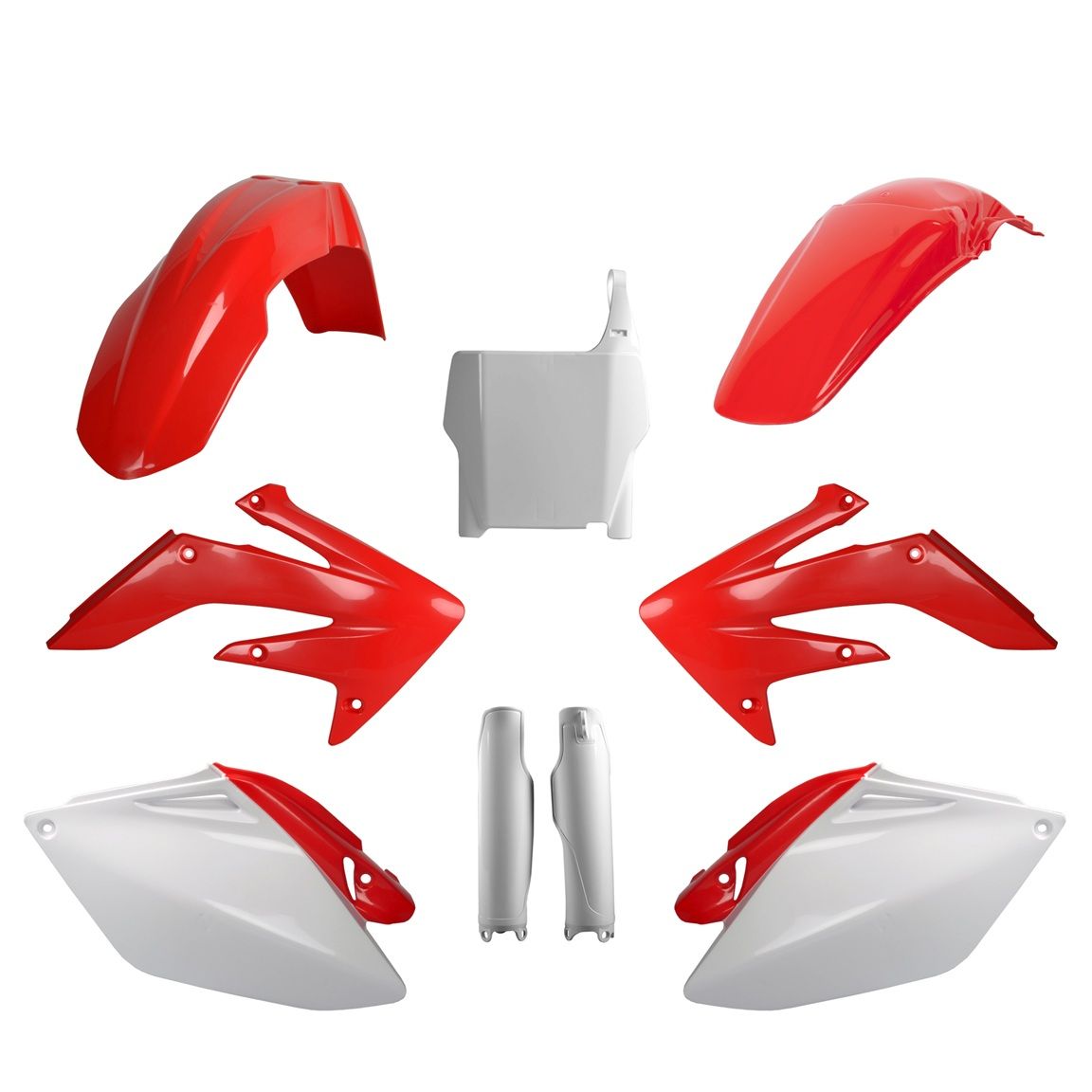 P91519 Kit plastiche HONDA Rosso cr04/Bianco