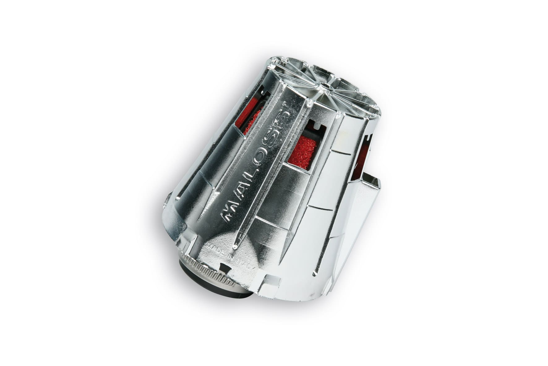 047729.w0 filtro aria red filter e5 con d.43 per carburatori phbl 25 con cuffia cromata