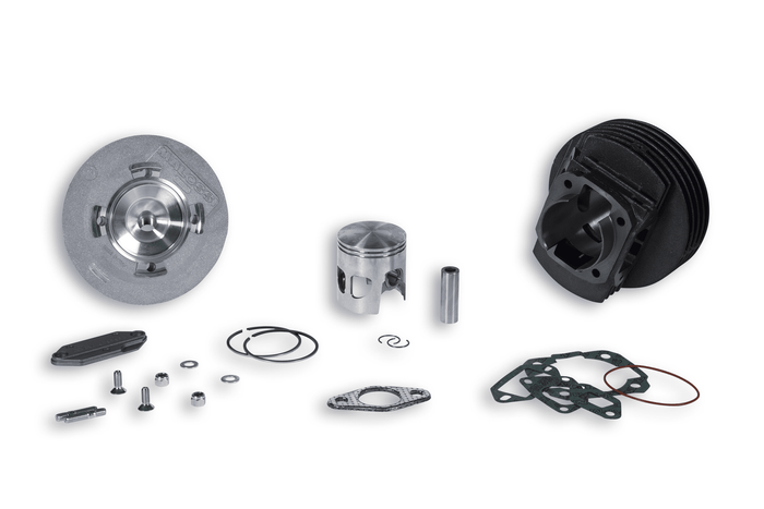 3117681 gruppo termico malossi 132cc d.57,5 vespa et3 primavera 125 2t ghisa sp.15