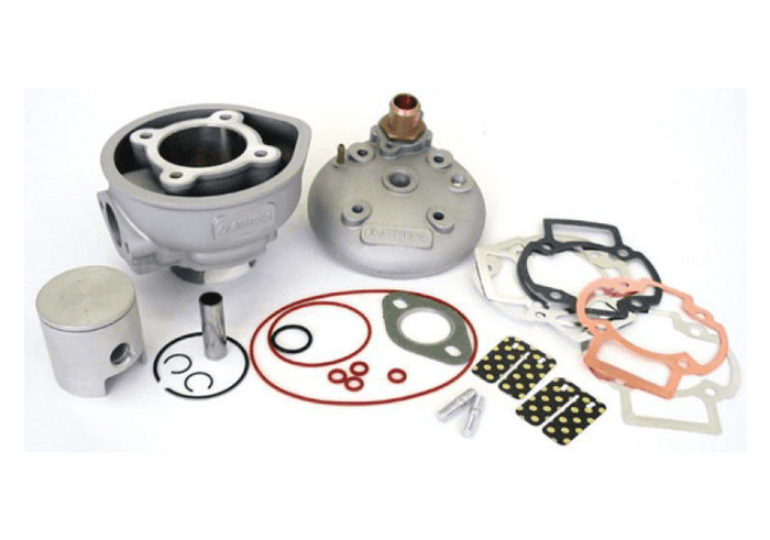 071600 gruppo termico athena 50cc d.40 piaggio h2o sp.12 alluminio scarico con traversino