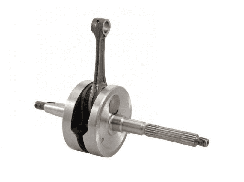 100010350 albero motore rms standard piaggio gilera 4t 50cc - sede cuscinetto lato frizione d. 20 mm