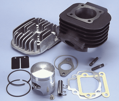 166.0074 Polini Sport 70cc Cast Iron Cylinder Kit D.47 Spin.10 Minarelli Vertical Booster