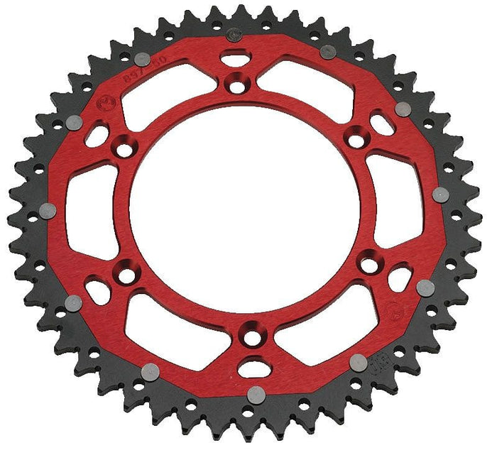 MR12101536 Corona Catena alluminio / acciaio 520 Moose Racing 50 denti rosso, COD: MR12101536