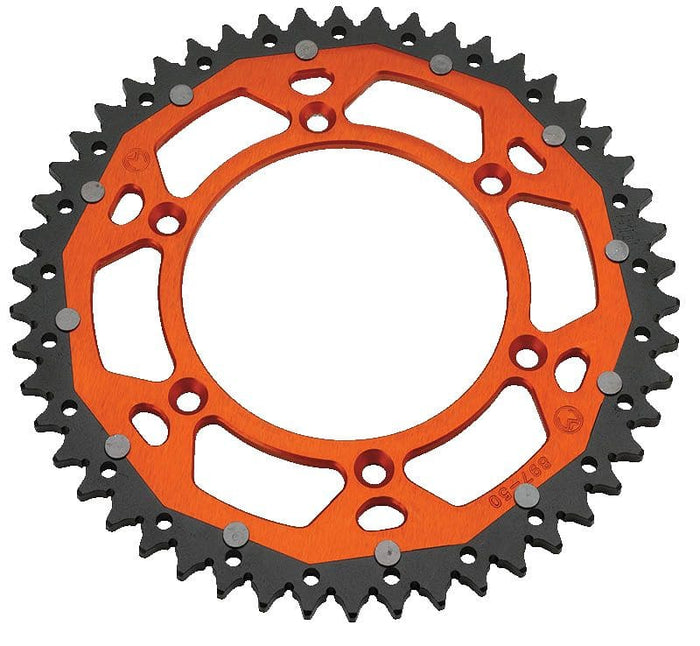 MR12101821 Corona Catena alluminio / acciaio 428 Moose Racing TC / SX 85 48 denti arancione, COD: MR12101821