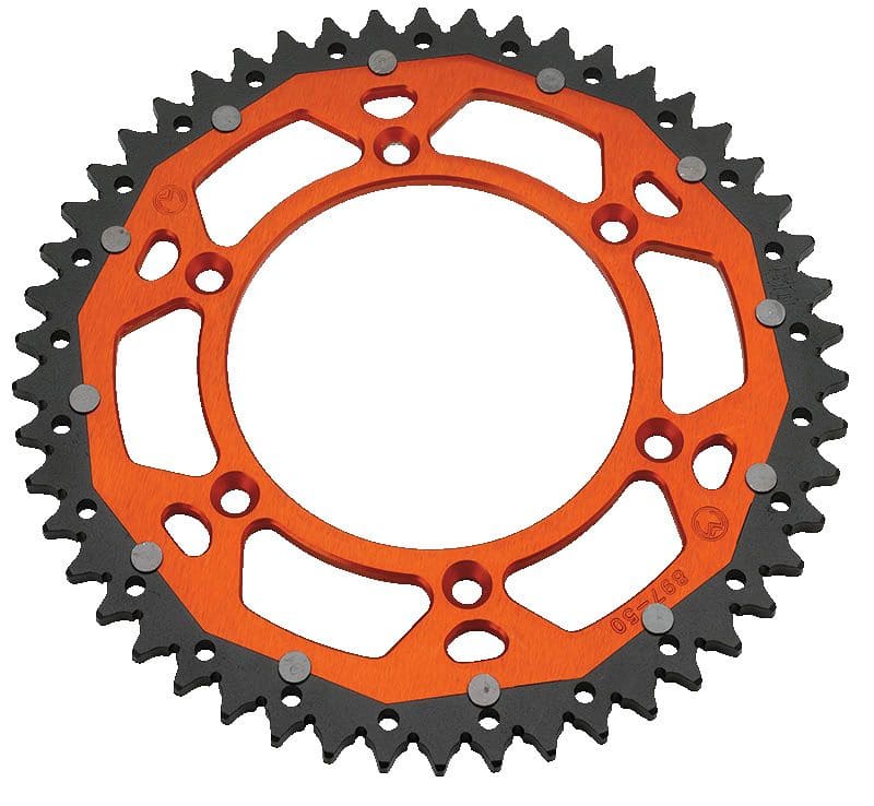 MR12101823 Corona Catena alluminio / acciaio 428 Moose Racing TC / SX 85 50 denti arancione, COD: MR12101823