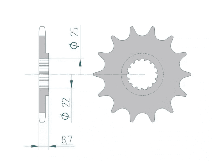 1077138007 Pignone Afam Z17 KTM / Husqvarna / Beta