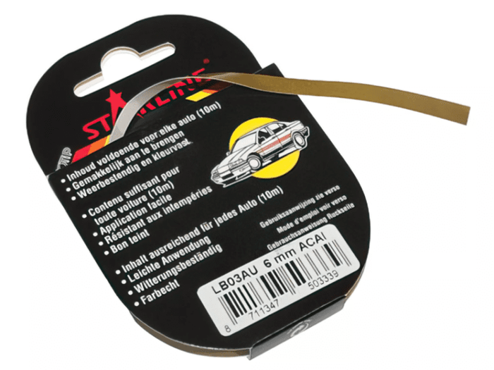 MOTIP27861 Adesivi per Cherchi 10m Motip Solidline oro 6mm, COD: MOTIP27861