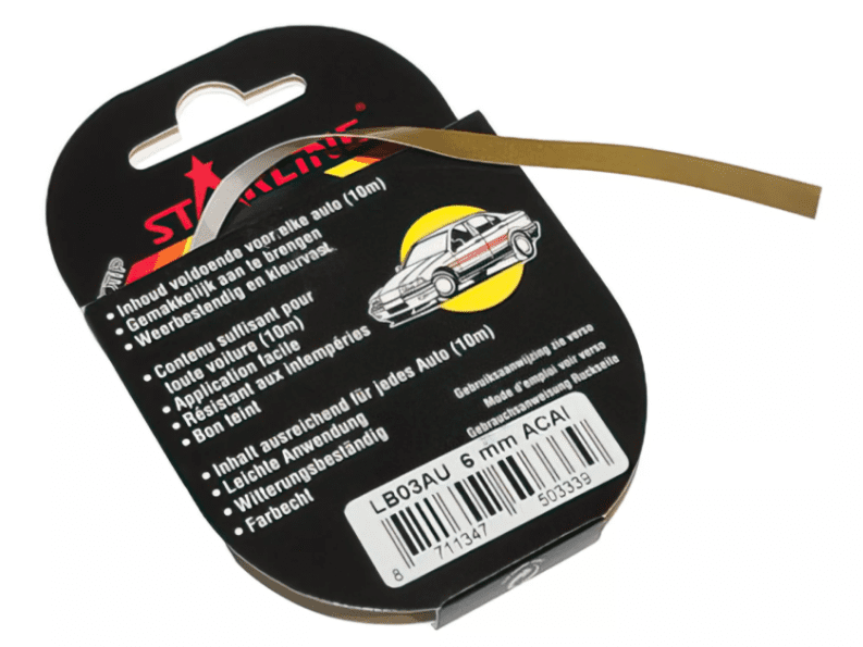 MOTIP27861 Adesivi per Cherchi 10m Motip Solidline oro 6mm, COD: MOTIP27861