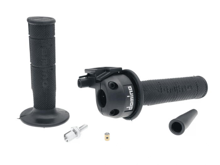 DOM37251RP Set comando gas rapido Domino 3,6°/ 74mm Aprilia SX / RX / Derbi Senda SM / R / Gilera RCR / SMT, COD: DOM37251RP
