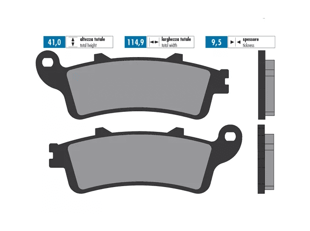 P174.0023 Pastiglie freno Polini Original Honda Forza 250, COD: P174.0023