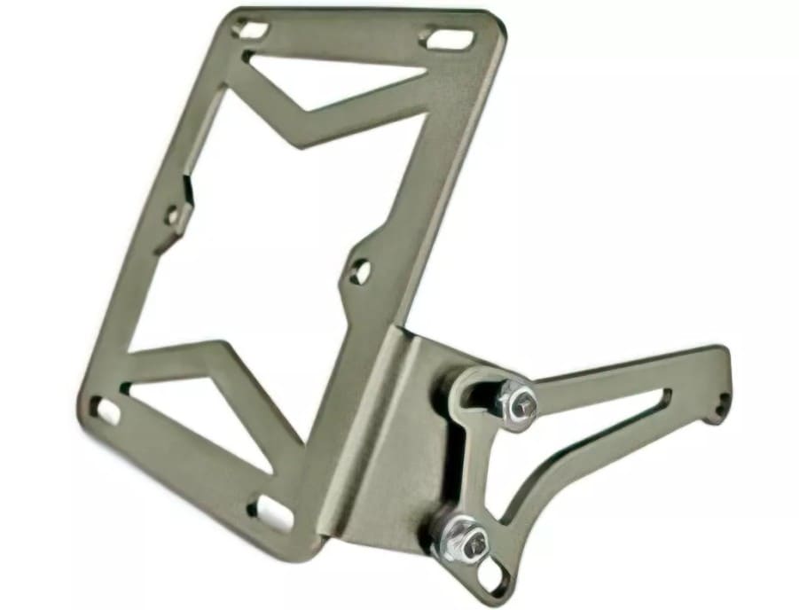A541251 Porta Targa alluminio grigio anodizzato, Piaggio Typhoon / Ludix, COD: A541251