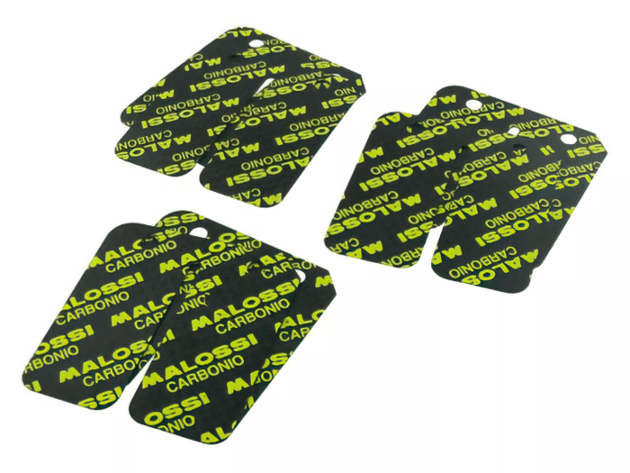 M278118.C0 Lamelle in Carbonio Malossi per VL9 + VL12, 6 pezzi, 0,25 + 0,30mm + 0,35mm, COD: M278118.C0