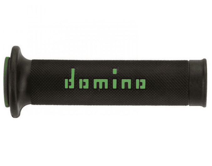 a01041c4440b7-0 pair of black/green domino road grips