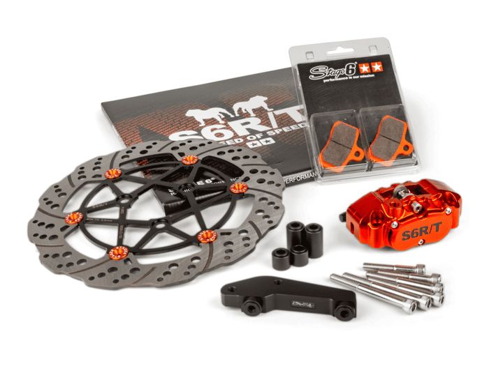 S6-1216608/PACK1 Kit freni Oversize 280mm Yamaha Aerox Stage6 R/T Arancione, COD: S6-1216608/PACK1