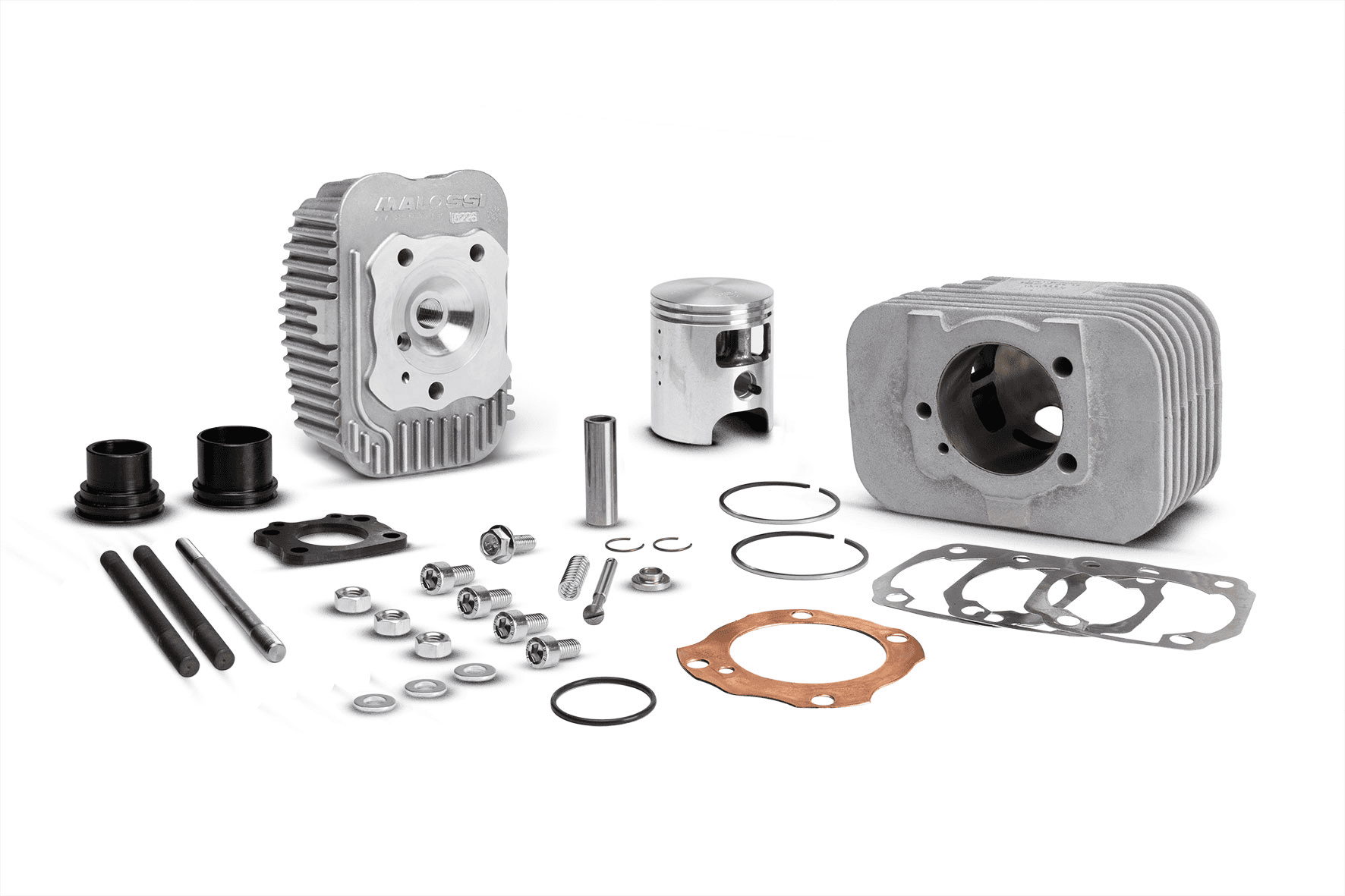 3118052 gruppo termico malossi 75cc d.47 piaggio si 50 alluminio sp.10