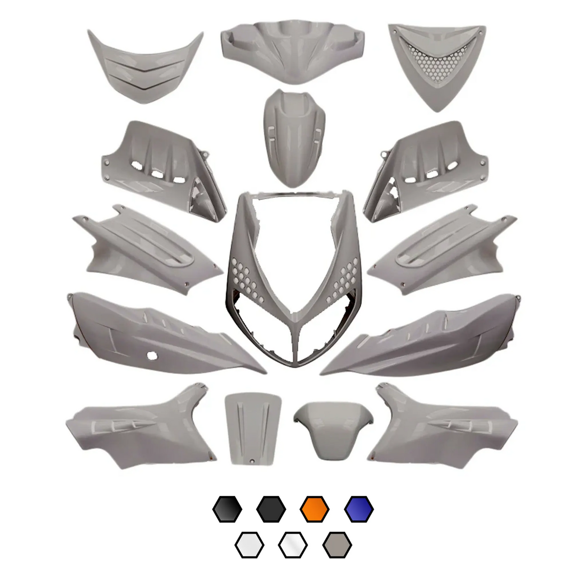 AP55BP10.925.NG Kit carena Peugeot Speedfight 2 15 pezzi AllPro