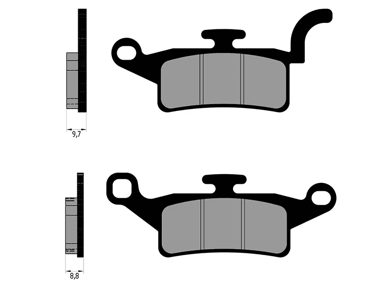 P174.0146 Pastiglie freno Polini Original Yamaha BW's 125, COD: P174.0146